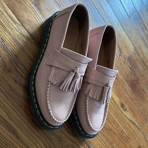 Dr. Martens Adrian Loafers in Peach (Pink) Leather